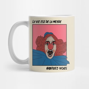 Villanelle With Life Is Sh*t In French Quote Mug